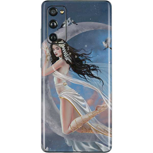 Fairy on Moon with Birds by Nene Thomas Galaxy S20 Fan Edition Skin